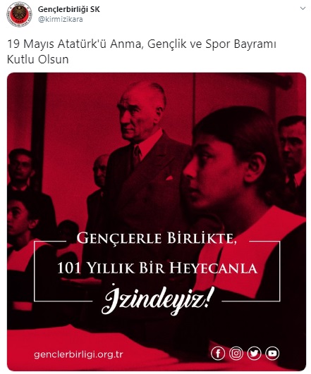 Süper Lig kulüplerinin 19 Mayıs mesajları 17