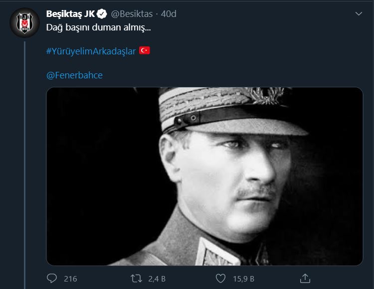 Spor kulüpleri Twitter'da Gençlik Marşı'nı söyledi 1