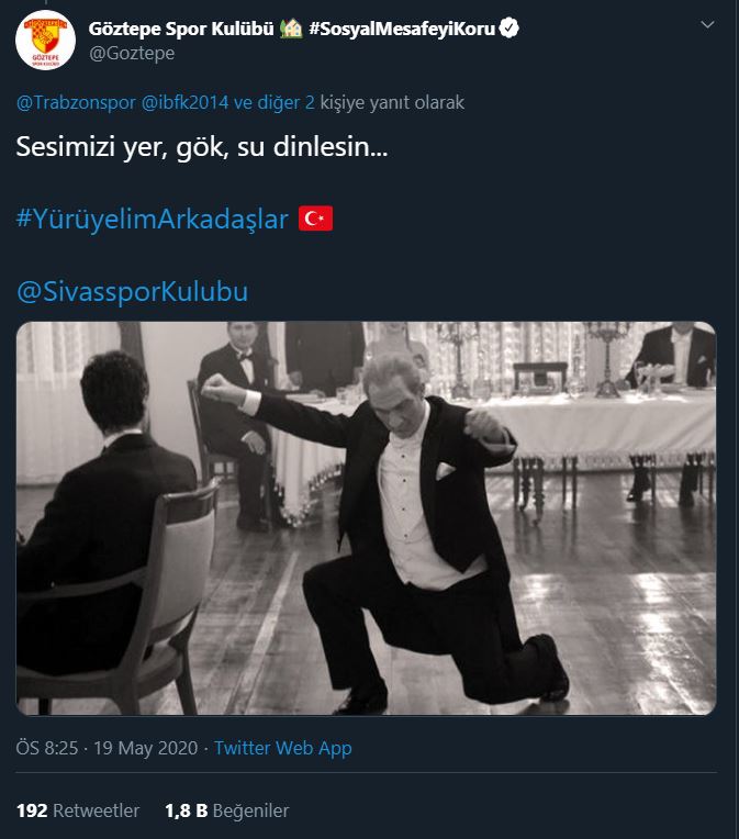 Spor kulüpleri Twitter'da Gençlik Marşı'nı söyledi 5
