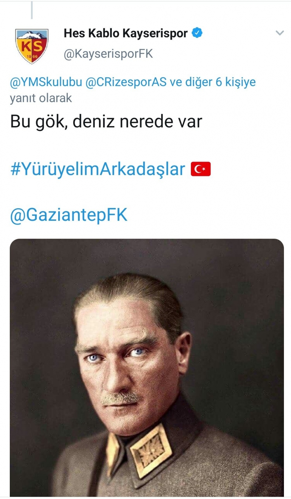 Spor kulüpleri Twitter'da Gençlik Marşı'nı söyledi 8