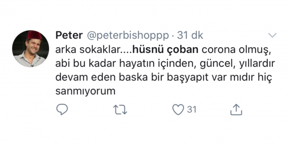 Sosyal medya koronavirüse yakalanan Hüsnü Çoban'ı konuşuyor 6