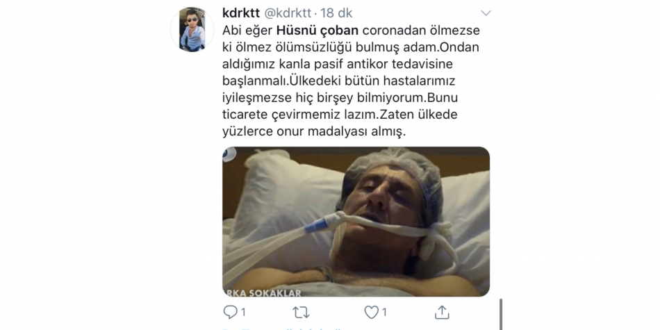 Sosyal medya koronavirüse yakalanan Hüsnü Çoban'ı konuşuyor 4