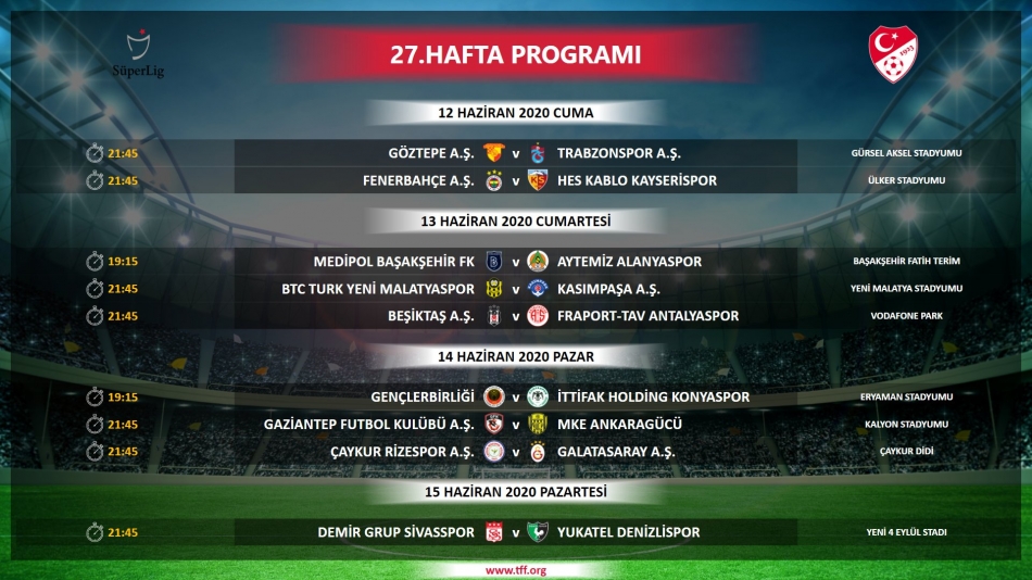 İşte Süper Lig'in yeni fikstürü! 1