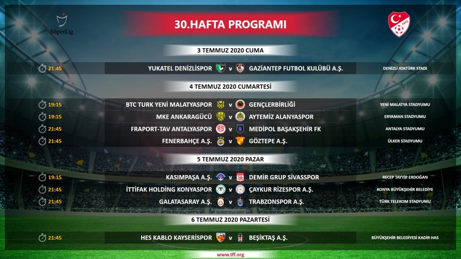 İşte Süper Lig'in yeni fikstürü! 4