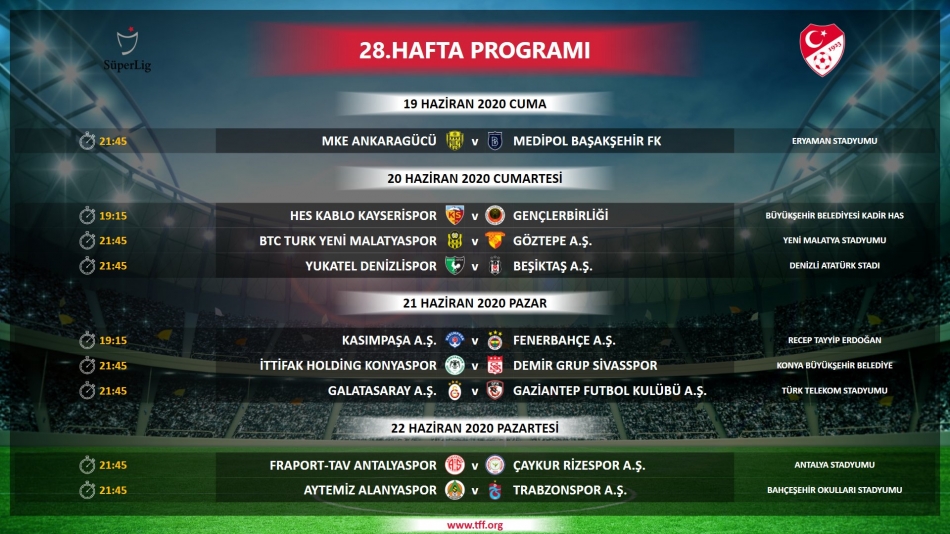 İşte Süper Lig'in yeni fikstürü! 2