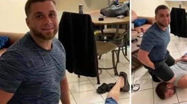 Şok görüntüler... George Floyd'un ölümüyle dalga geçtiler! 5