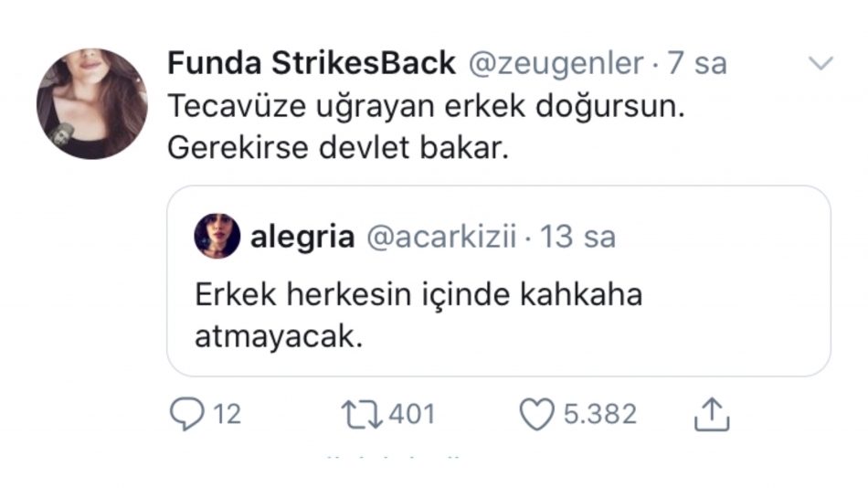 Twitter'da #erkekyerinibilsin etiketi gündemde 3