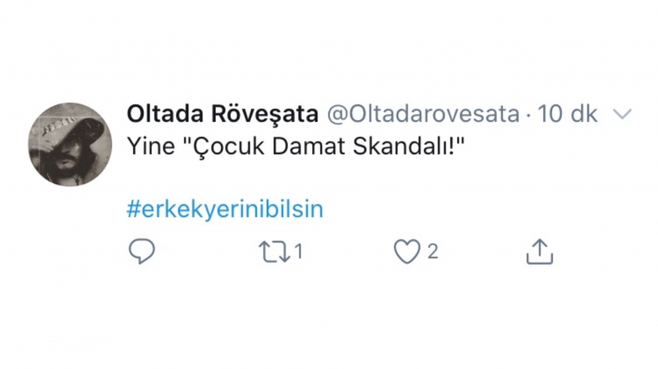 Twitter'da #erkekyerinibilsin etiketi gündemde 4