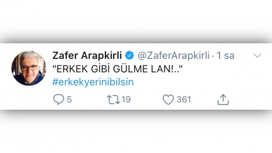 Twitter'da #erkekyerinibilsin etiketi gündemde 13
