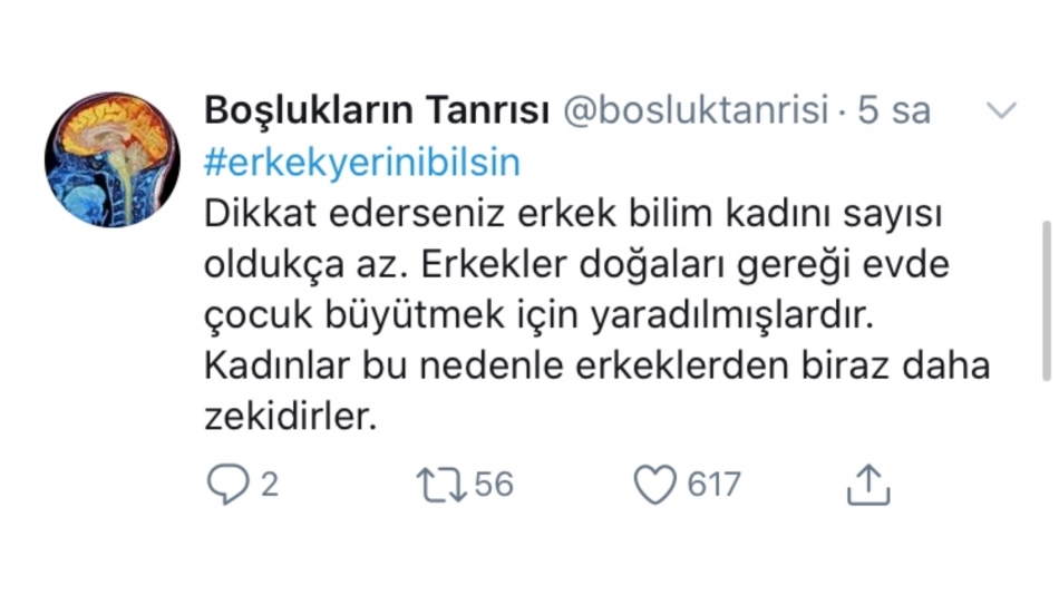 Twitter'da #erkekyerinibilsin etiketi gündemde 15