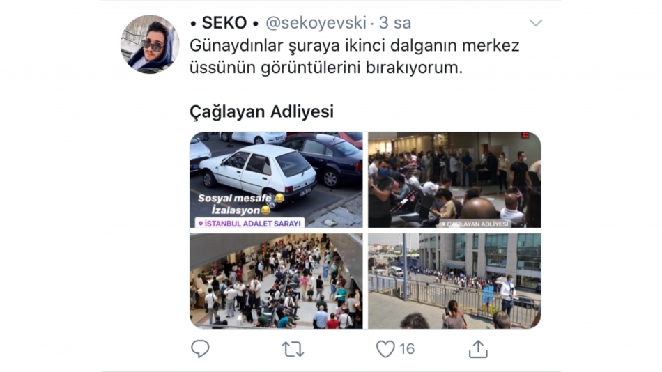 Adliye önünde normalleşme kuyruğu... Sosyal mesafe hiçe sayıldı! 8