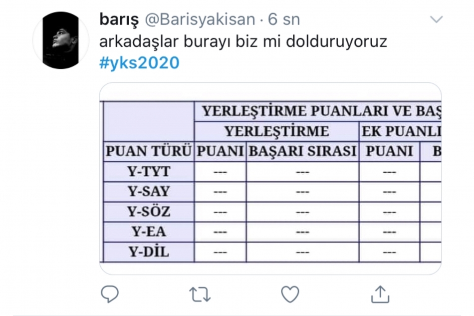 YKS sonuçları sosyal medyanın gündeminde 13