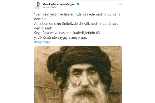 HDP'li Vekiller Seyit Rıza için seferber oldu! 10