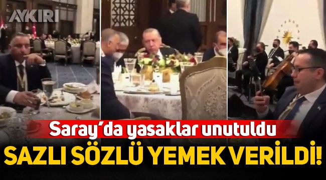 Saray'daki yemek tartışma konusu oldu 1