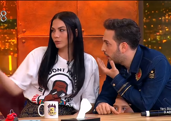 Demet Özdemir ve Oğuzhan Koç'un canlı yayın görüntüleri sosyal medyaya damga vurdu 1