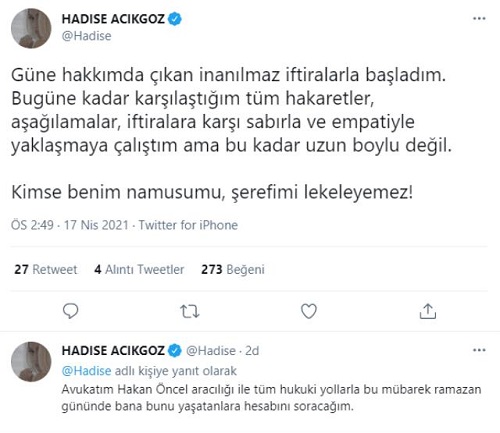Hadise'den hakkında çıkan iddialara yanıt geldi! 4