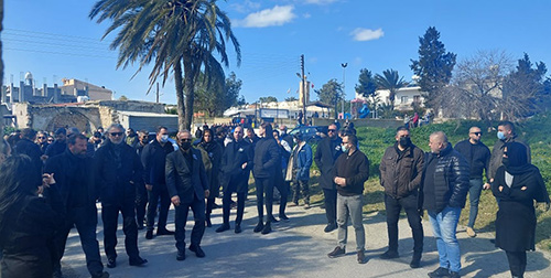 Kıbrıs'ta suikasta uğrayan Halil Falyalı'nın cenazesinden ilk görüntüler! Birçok siyasetçi katıldı 7